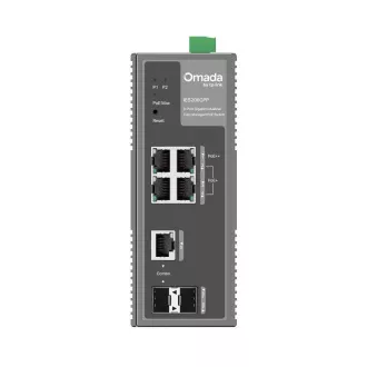TP-Link OMADA priemyselný switch IES206GPP (4xGbE, 1xGbE/SFPcombo, 1xSFP, 3xPoE+, 1xPoE++, 120W, DIN, IP40, fanless)