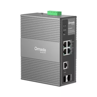 TP-Link OMADA priemyselný switch IES206GPP (4xGbE, 1xGbE/SFPcombo, 1xSFP, 3xPoE+, 1xPoE++, 120W, DIN, IP40, fanless)