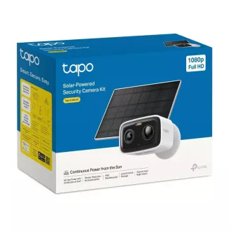 TP-Link Tapo C400 KIT vonkajšia kamera, solárny panel (2MP, 1080p, IR 10m, WiFi, micro SD card, IP65)