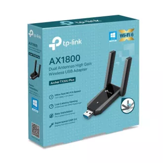 TP-Link Archer TX30 Plus WiFi6 USB adaptér (AX1800, 2, 4GHz/5GHz, USB3.0)