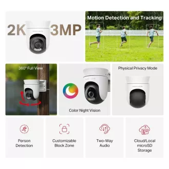 MERCUSYS MC510 vonkajšia-outdoor kamera (3MP, 2K, 1296p, IR 30m, WiFi, microSD) MERCUSYS MC510 vonkajšia-outdoor kamera (3MP, 2K, 1296p, IR 30m, WiFi, microSD)