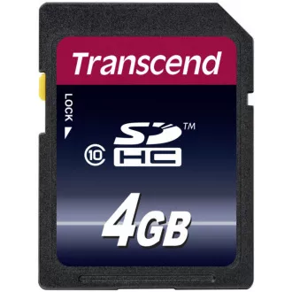 TRANSCEND SDHC karta 4GB Premium, Class 10