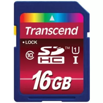 TRANSCEND SDHC karta 16GB Premium, Class 10 UHS-I, 300X (45MB/s)
