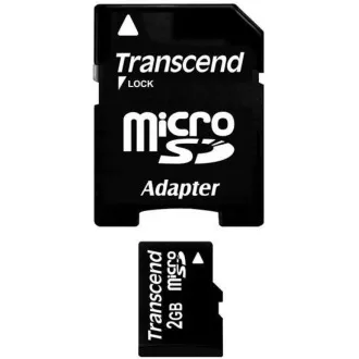 TRANSCEND MicroSD karta 2GB + adaptér