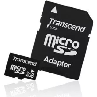 TRANSCEND MicroSD karta 2GB + adaptér