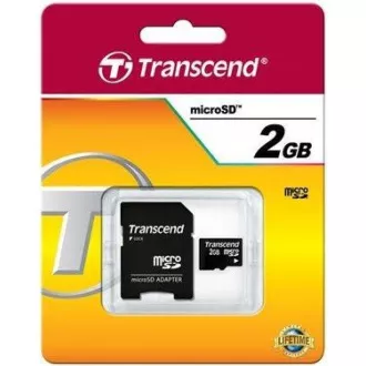 TRANSCEND MicroSD karta 2GB + adaptér