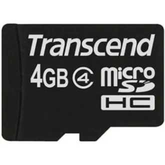 TRANSCEND MicroSDHC karta 4GB Class 4, bez adaptéra