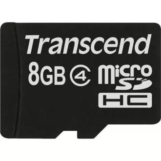TRANSCEND MicroSDHC karta 8GB Class 4, bez adaptéra