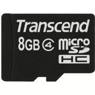 TRANSCEND MicroSDHC karta 8GB Class 4, bez adaptéra