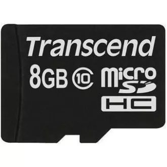 TRANSCEND MicroSDHC karta 8GB Class 10 8GB, bez adaptéra