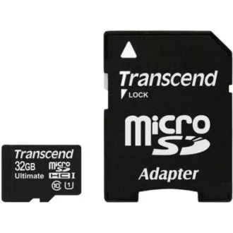 TRANSCEND MicroSDHC karta 32GB Class 10 + adaptér TRANSCEND MicroSDHC karta 32GB Class 10 + adaptér