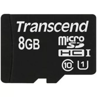 TRANSCEND MicroSDHC karta 8GB Premium, Class 10 UHS-I 300x, bez adaptéra