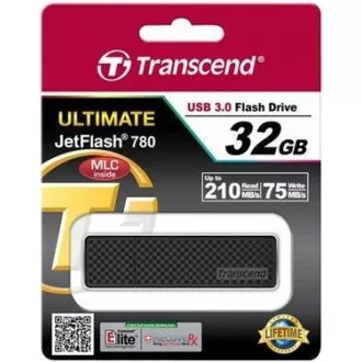 TRANSCEND Flash Disk 32GB JetFlash®780, USB 3.0 (R:210/W:75 MB/s) čierny