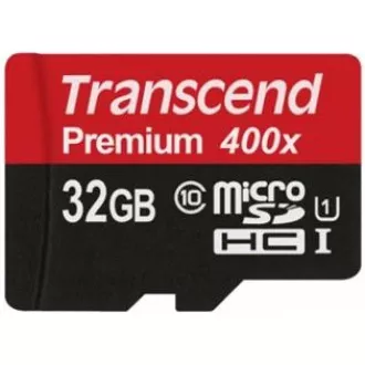 TRANSCEND MicroSDHC karta 32GB Premium, Class 10 UHS-I 300x, bez adaptéra