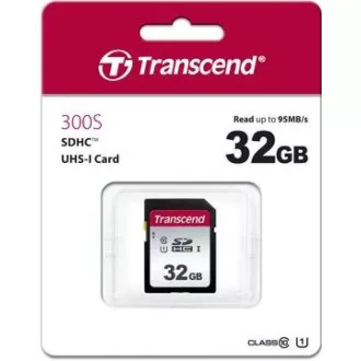 TRANSCEND SDHC karta 32GB 300S, UHS-I U1 (R:95/W:45 MB/s)