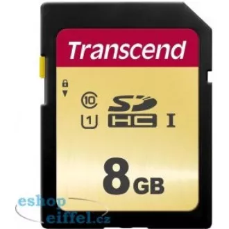 TRANSCEND SDHC karta 8GB 500S, UHS-I U1 (R:95/W:60 MB/s) TRANSCEND SDHC karta 8GB 500S, UHS-I U1 (R:95/W:60 MB/s)