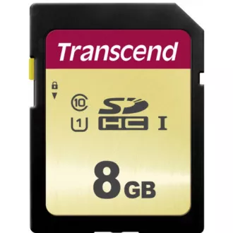 TRANSCEND SDHC karta 8GB 500S, UHS-I U1 (R:95/W:60 MB/s) TRANSCEND SDHC karta 8GB 500S, UHS-I U1 (R:95/W:60 MB/s)