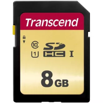 TRANSCEND SDHC karta 8GB 500S, UHS-I U1 (R:95/W:60 MB/s) TRANSCEND SDHC karta 8GB 500S, UHS-I U1 (R:95/W:60 MB/s)