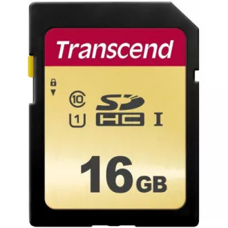 TRANSCEND SDHC karta 16GB 500S, UHS-I U1 (R:95/W:60 MB/s)
