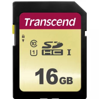 TRANSCEND SDHC karta 16GB 500S, UHS-I U1 (R:95/W:60 MB/s)