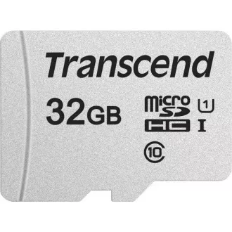 TRANSCEND MicroSDHC karta 32GB 300S, UHS-I U1 + adaptér