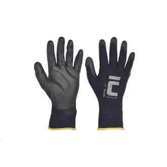 BUNTING BLACK rukavice nylon. PU dlaň 8 BUNTING BLACK rukavice nylon. PU dlaň 8