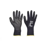 BUNTING BLACK rukavice nylon. PU dlaň 10