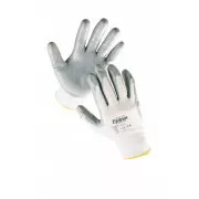 BABBLER rukavice nylon. nitril. dlaň 10