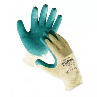 DIPPER rukavice máč. v šedom latexe - 10