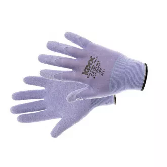 VERY VIOLET rukavice nylon. latex. dlaň fialová 8 VERY VIOLET rukavice nylon. latex. dlaň fialová 8