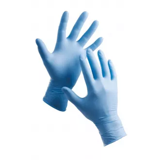 BARBARY rukavice JR nitrilové púder. - M