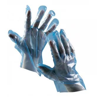 DUCK BLUE rukavice JR polyetylénové modré 10