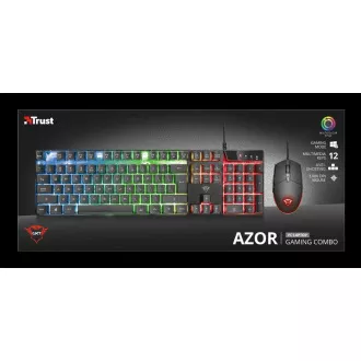TRUST set klávesnica + myš GXT 838 Azor Gaming Combo US TRUST set klávesnica + myš GXT 838 Azor Gaming Combo US
