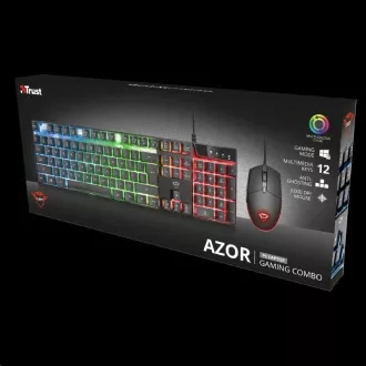 TRUST set klávesnica + myš GXT 838 Azor Gaming Combo US TRUST set klávesnica + myš GXT 838 Azor Gaming Combo US