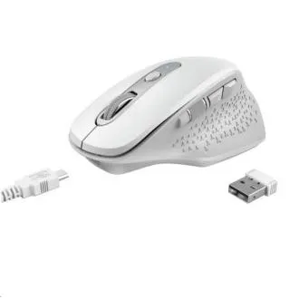 TRUST bezdrôtová Myš Ozaa Rechargeable Wireless Mouse - white TRUST bezdrôtová Myš Ozaa Rechargeable Wireless Mouse - white