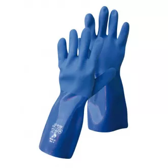 NIVALIS FH rukavice celomáč v modrokavici PVC - 10 NIVALIS FH rukavice celomáč v modrokavici PVC - 10