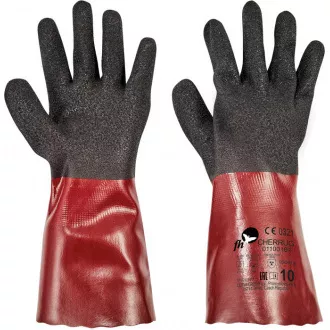 CHERRUG FH rukavice PV čierna/červená 9