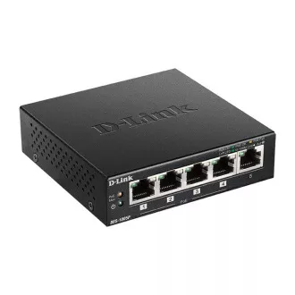 D-Link DES-1005P B1 5-Port 10/100 PoE Desktop Switch, 4x PoE+, 60W pre PoE