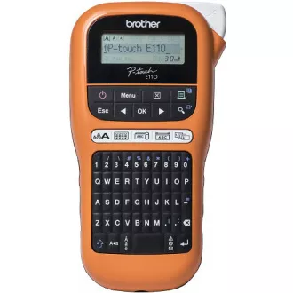 BROTHER tlačiareň štítkov PT-E110VP - 12mm, pásky TZe - popisovač - pre elektrikárov - s kufrom BROTHER tlačiareň štítkov PT-E110VP - 12mm, pásky TZe - popisovač - pre elektrikárov - s kufrom