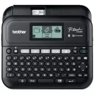 BROTHER tlačiareň štítkov PT-D460BTVP, 18mm pásky, USB, kufrík, veľký grafický displej