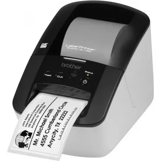 BROTHER tlačiareň štítkov QL-700 - 62mm, termotlač, USB, Profesionálna Tlačiareň Štítkov