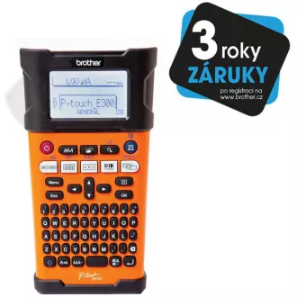 BROTHER tlačiareň štítkov PT-E300VP - 18mm, pásky TZe, mobilné, s kufrom, Tlačiareň Štítkov pre priemysel a elektrik - popisovač