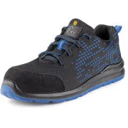 Obuv poltopánka CXS TEXLINE SILBA S1P ESD, čierno - modrá, vel.43