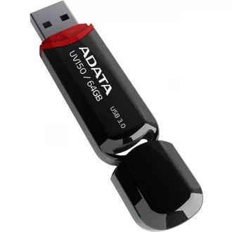 ADATA Flash Disk 64GB UV150, USB 3.1 Dash Drive (R: 90/W: 20 MB/s) čierna