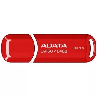 ADATA Flash 64GB UV150, USB 3.1 Dash Drive (R:90/W:20 MB/s) červená ADATA Flash 64GB UV150, USB 3.1 Dash Drive (R:90/W:20 MB/s) červená