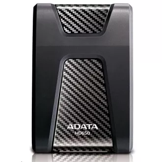 ADATA Externý HDD 4TB 2,5" USB 3.1 DashDrive Durable HD650, čierny (gumový, nárazu odolný)