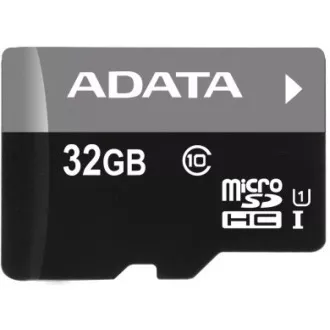 ADATA MicroSDHC karta 32GB UHS-I Class 10, A1 + SD adaptér, Premier