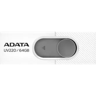 ADATA Flash Disk 32GB UV220, USB 2.0 Dash Drive, biela/sivá ADATA Flash Disk 32GB UV220, USB 2.0 Dash Drive, biela/sivá