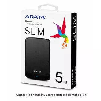 ADATA Externý HDD 2TB 2, 5" USB 3.1 AHV320, čierny