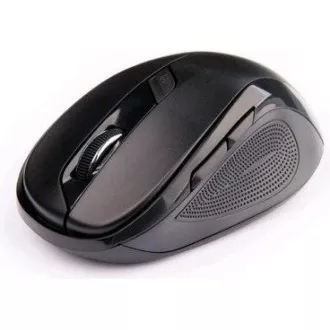C-TECH myš WLM-02, čierna, bezdrôtová, 1600DPI, 6 tlačidiel, USB nano receiver
